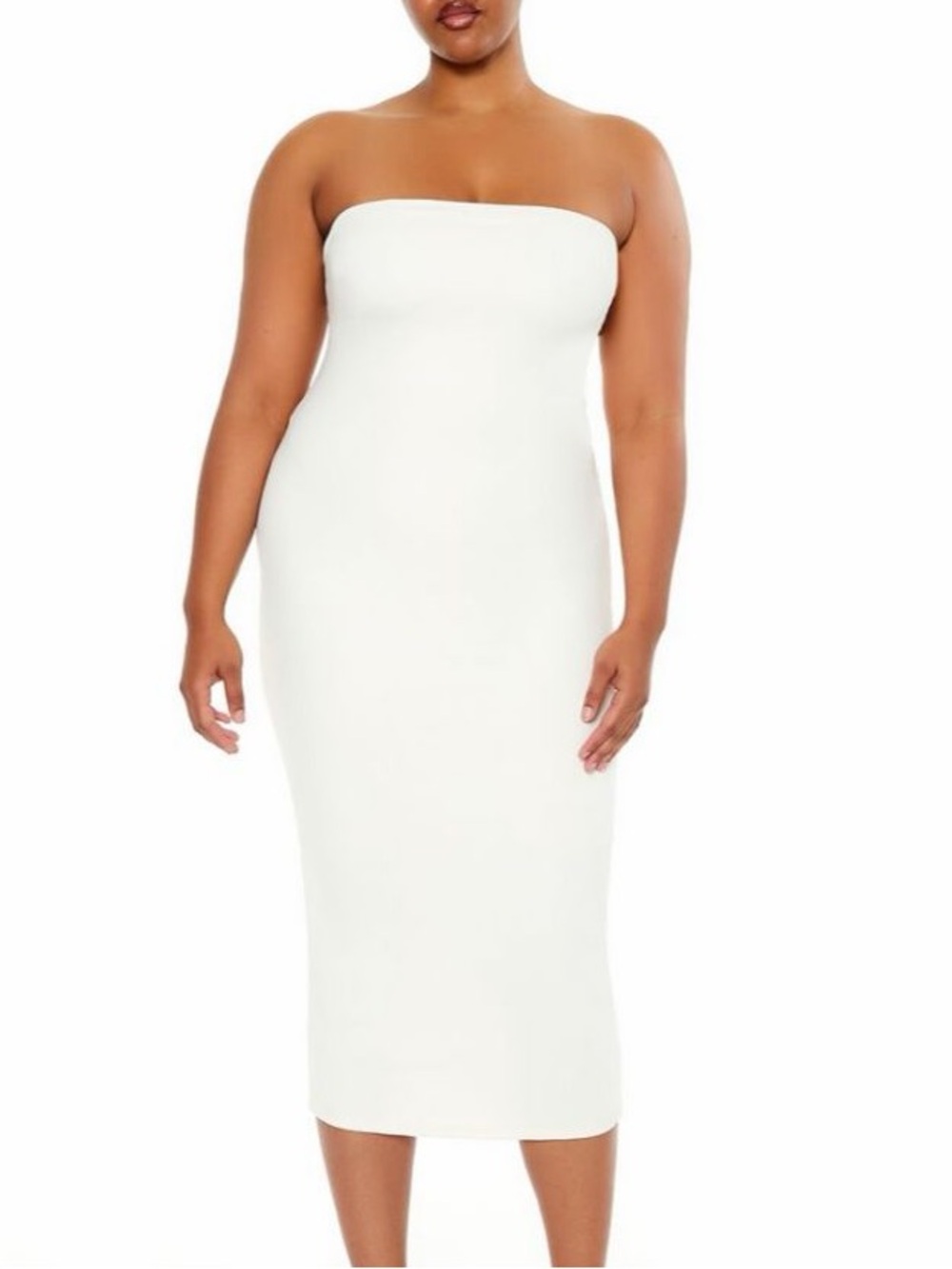Forever 21 Strapless White Dress